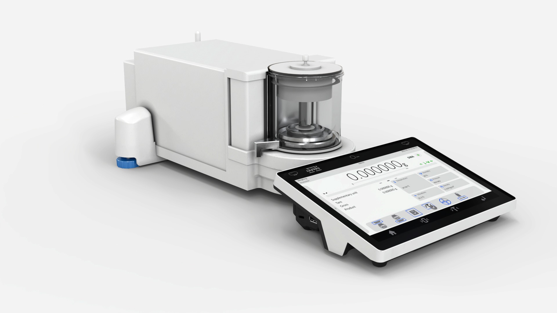 Microbalans voor kalibratie van pipetten