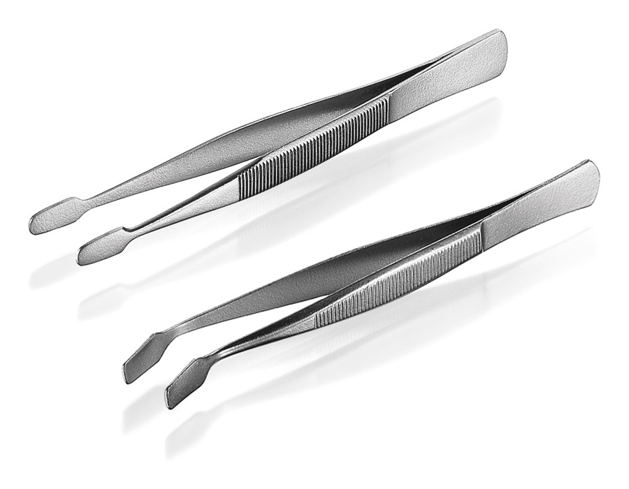 Dekglas pincetten RVS